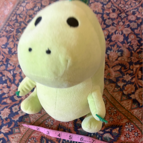 Rare Moriah Elizabeth You Tube ME creator’s Pickle Dino Lime Plush Dinosaur Toy! - Picture 6 of 7